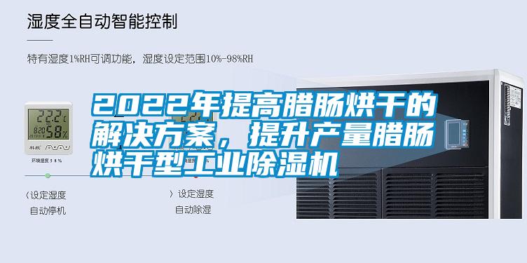 2022年提高臘腸烘干的解決方案，提升產量臘腸烘干型工業除濕機