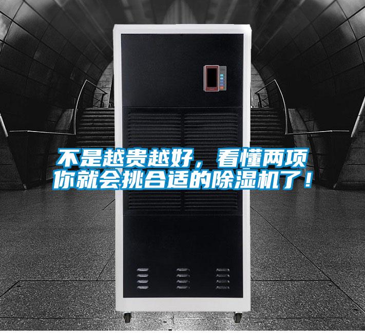 不是越貴越好，看懂兩項你就會挑合適的除濕機了！