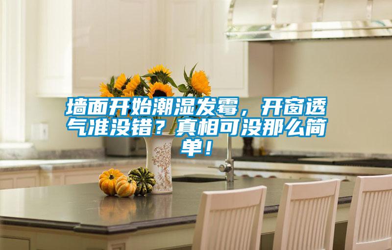 墻面開始潮濕發霉，開窗透氣準沒錯？真相可沒那么簡單！