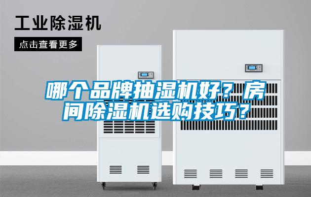 哪個品牌抽濕機好？房間除濕機選購技巧？