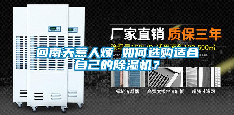 回南天惹人煩 如何選購適合自己的除濕機(jī)？