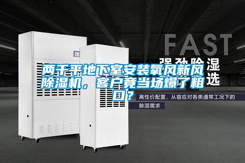 兩千平地下室安裝氧風新風除濕機,客戶竟當場爆了粗口?