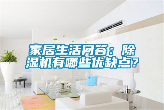 家居生活問答：除濕機有哪些優缺點？