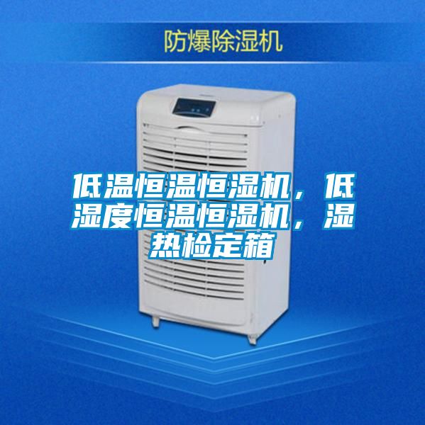 低溫恒溫恒濕機，低濕度恒溫恒濕機，濕熱檢定箱