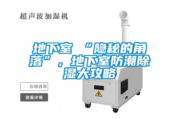 地下室≠“隱秘的角落”,地下室防潮除濕大攻略