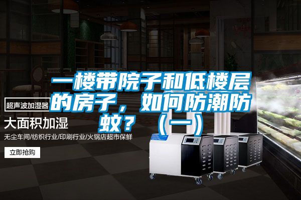 一樓帶院子和低樓層的房子，如何防潮防蚊？（一）
